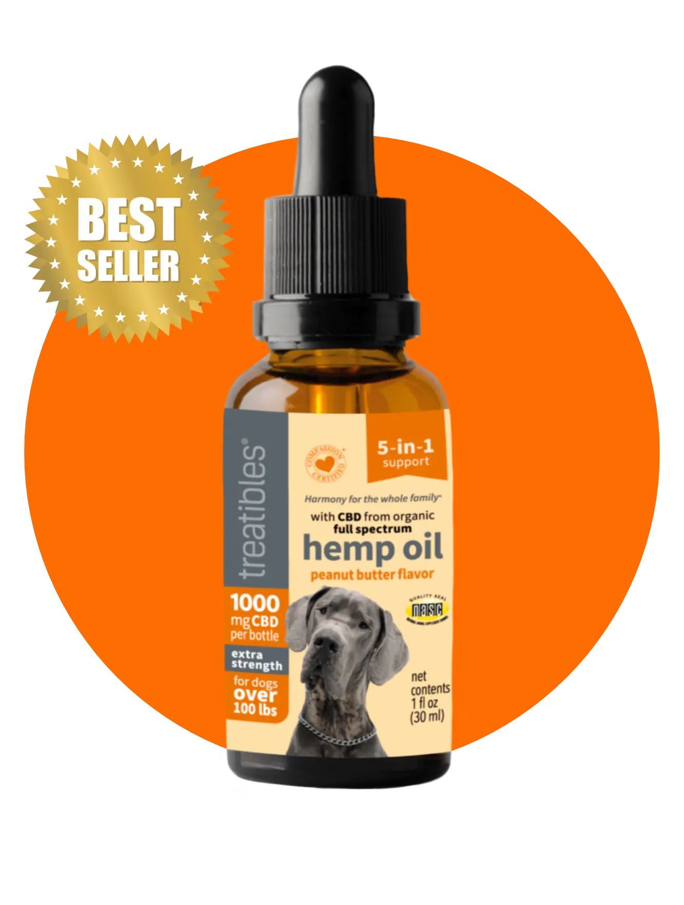 Best Seller 1000mg Peanut Butter Dropper